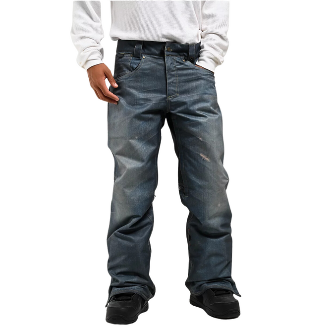 Deconstructed Denim Pants Indigo Denim