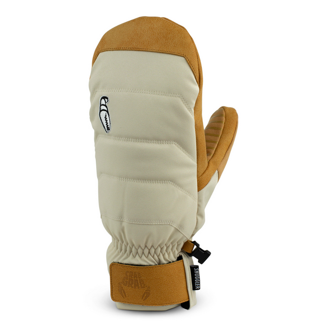 Womens Snuggler Mitt Cream and Tan