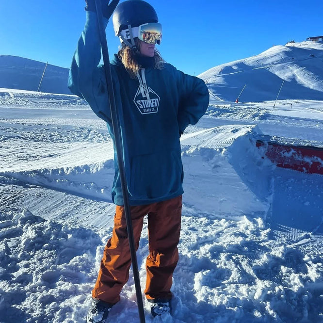 Shred Snowboard Hoodie Blue