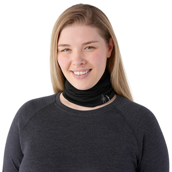 Thermal Merino Omkeerbare Necktube Black