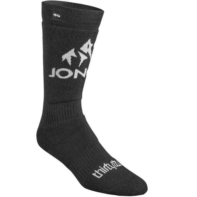 Womens Merino X Jones Snowboard Sock Black