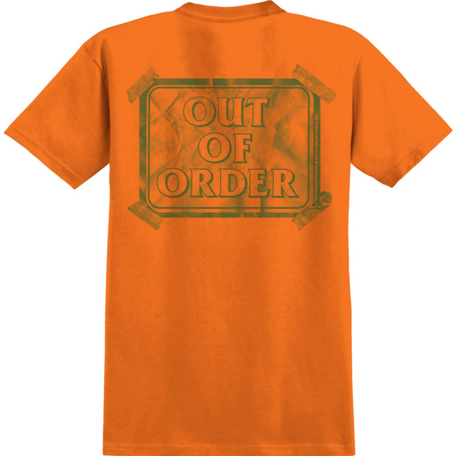 Out Of Order Pocket T-Shirt Orange