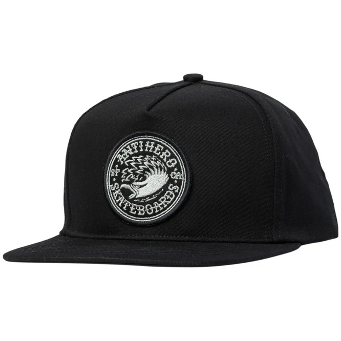 Eagle Round Adjustable Snapback Cap Black