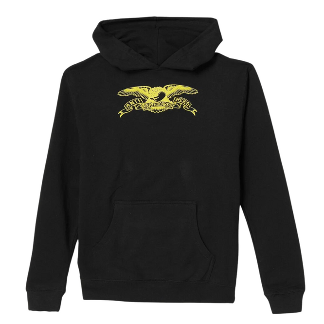 Kids Basic Eagle Hoodie Black/Gold