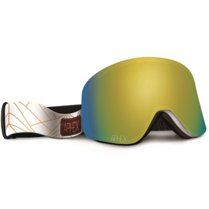 Oxia Matt White Frame/ Revo Gold Lens + Yellow Lens S1