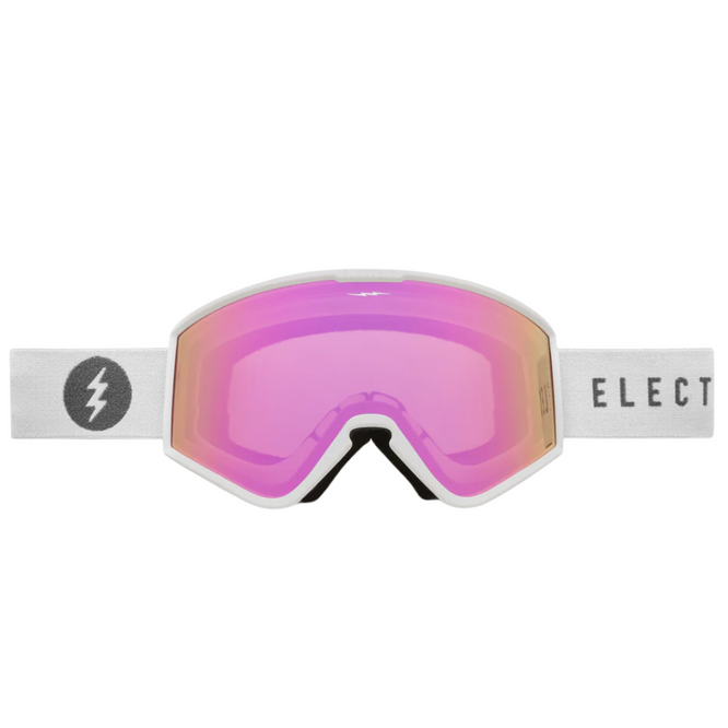 EK1 Small Matte White + Pink Chrome Lens