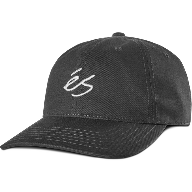 Mini Script Clipback Cap Black