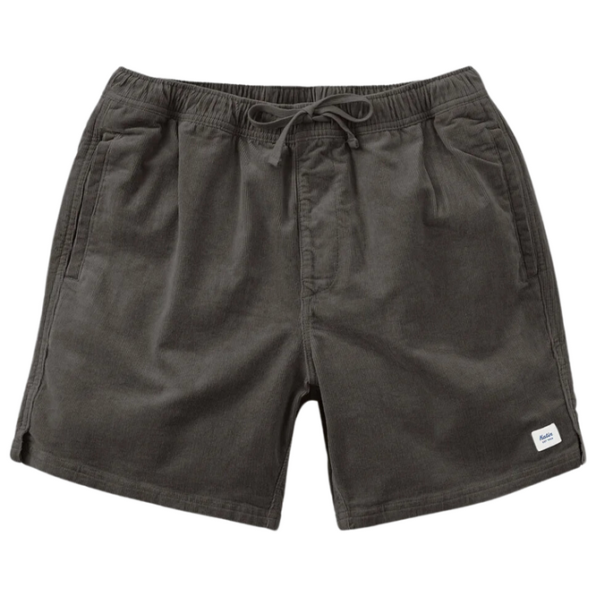 Cord Local Shorts Black Wash