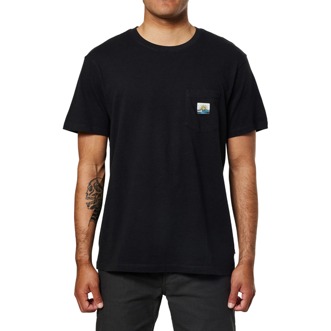 Glance Pocket T-shirt Black Wash