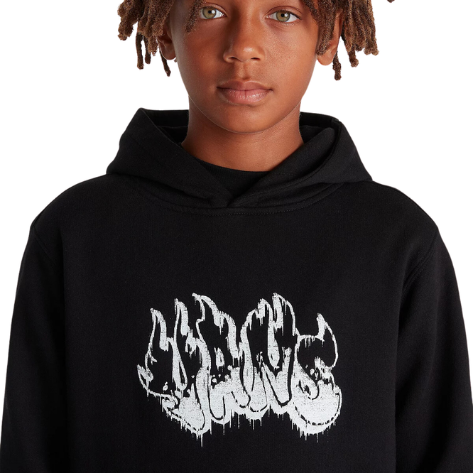 Kids Burnout Hoodie Black