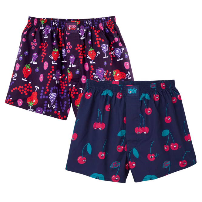 Cherry & Berry 2Pack Boxershorts Fruity Red