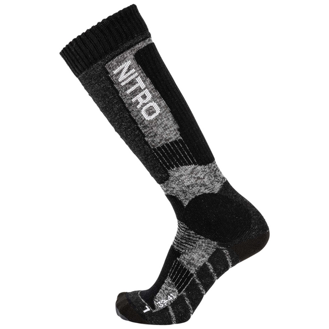 Cloud 8 Snowboard Socks Black/Grey