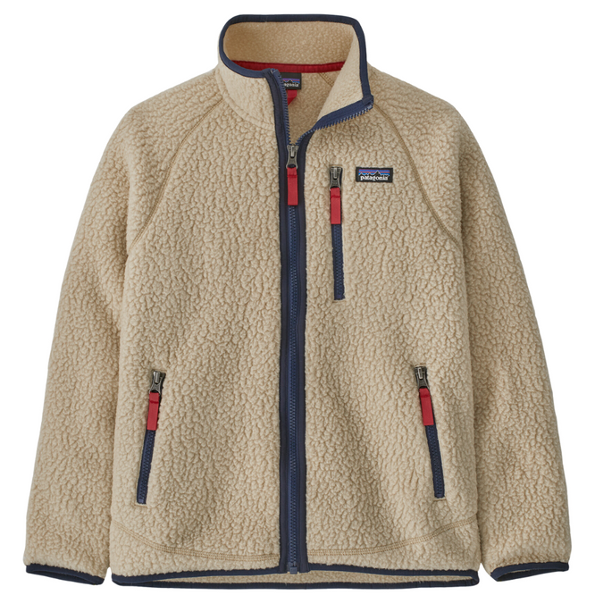 Kids Retro Pile Jacket Khaki