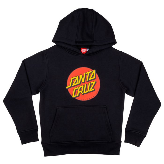 Kids Classic Dot Hoodie Black