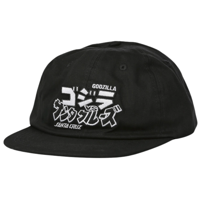 Santa Cruz x Godzilla Snapback Cap Black