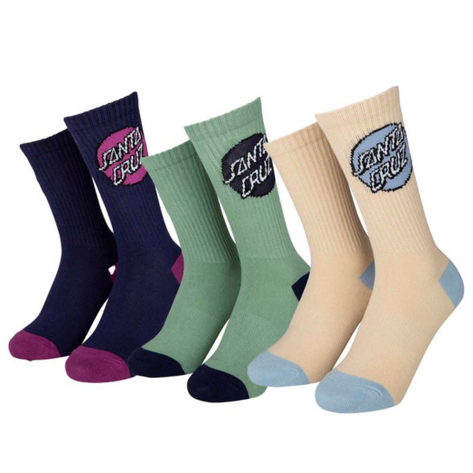 Womens Pop Dot Socks 3-Pack