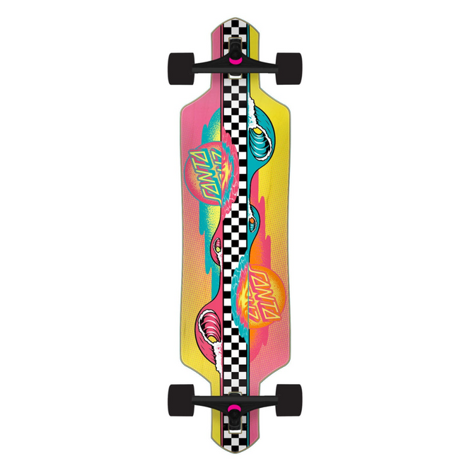 Complete Sundown Stripes Drop Thru Multi 9" Longboard