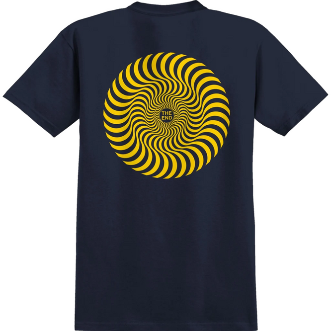 Classic Swirl T-shirt Navy/Yellow