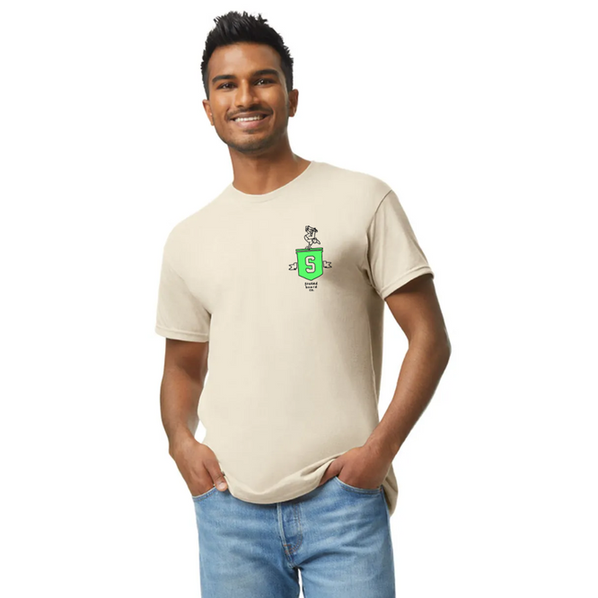 Handplant Green T-shirt Natural