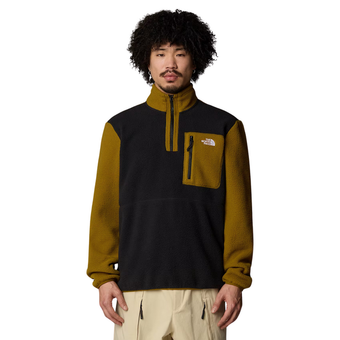 Yumiori 1/4 Zip Fleece TNF Black/Moss