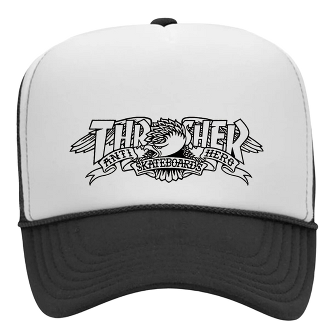 Mag Banner Trucker Cap Black/White