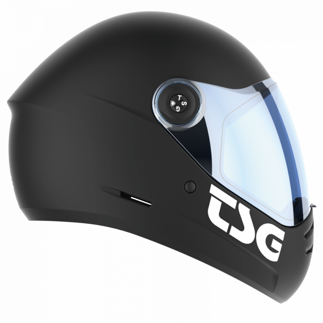 Pass Pro 2.0 Solid Color Satin Black Downhill Helmet