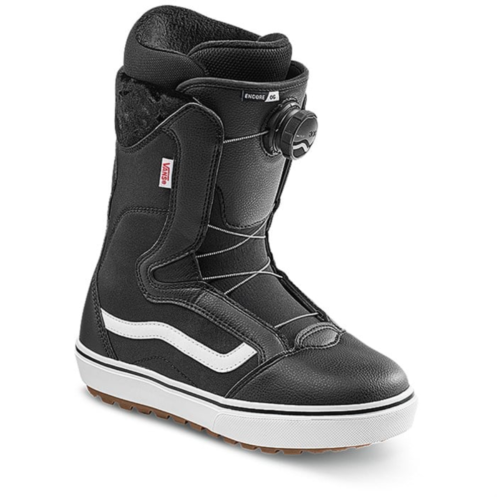 Vans Womens Encore OG Black White 2024 Snowboardboots Stoked Boardshop   Vans Encore Og Snowboard Boots Womens Black White 