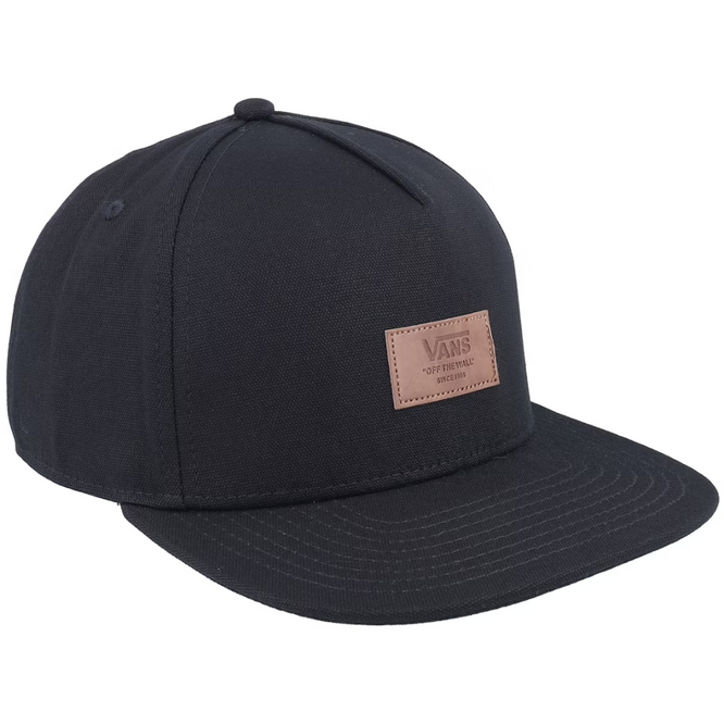 Off The Wall Patch Snapback Cap Black