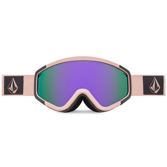 Attunga Adobe Rose Charcoal + Purple Chrome Lens Snowboard Goggles