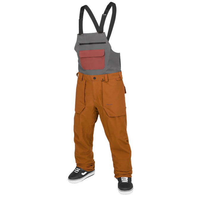 Roan Snowboard Bib Overall Caramel