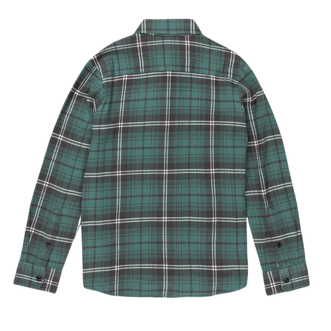 Kids Caden Plaid Shirt Sea Green