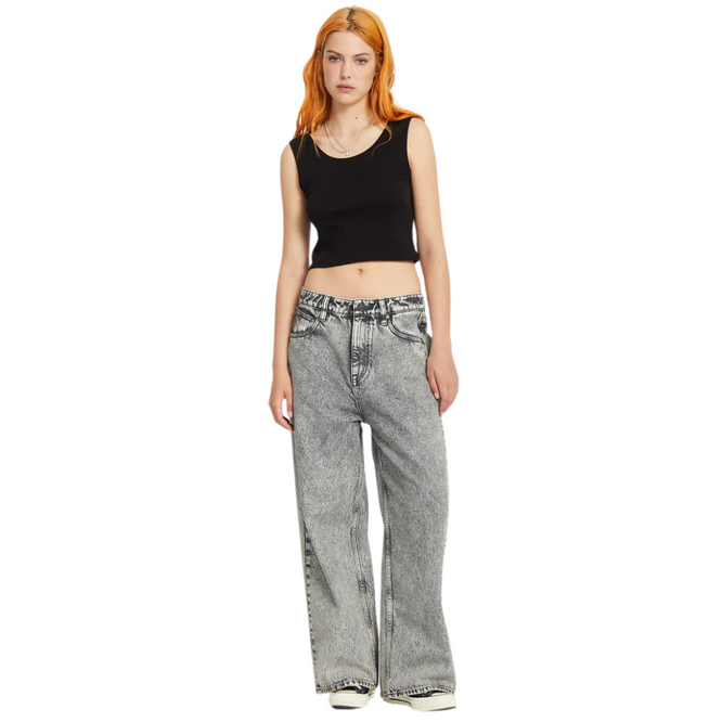 Womens Beegy Denim Pants Grey Vintage