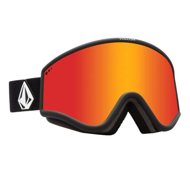 Yae Matte Black + Red Chrome Lens Snowboard Goggles