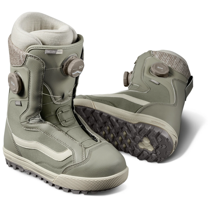 Womens Encore Pro Khaki/White 2025 Snowboardboots