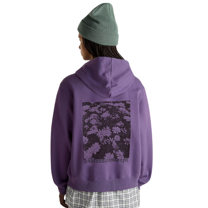 Womens Wellness Blousant Zip Hoodie Grape Jam